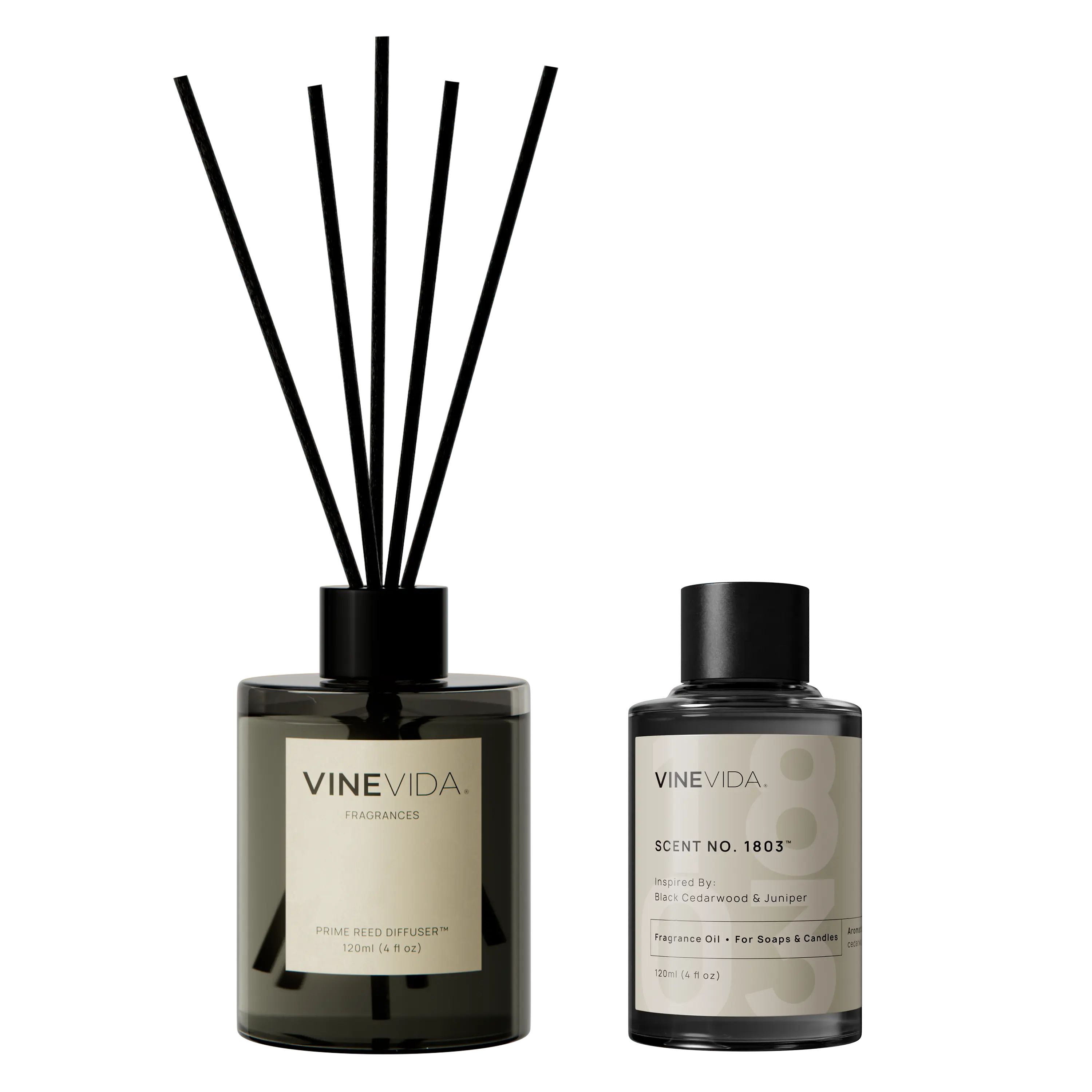 NO. 1803 Reed Diffuser - Inspired by: Black Cedarwood & Juniper by Jo Malone
